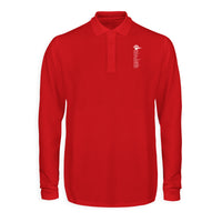 Thumbnail for Aviation Alphabet Designed Long Sleeve Polo T-Shirts
