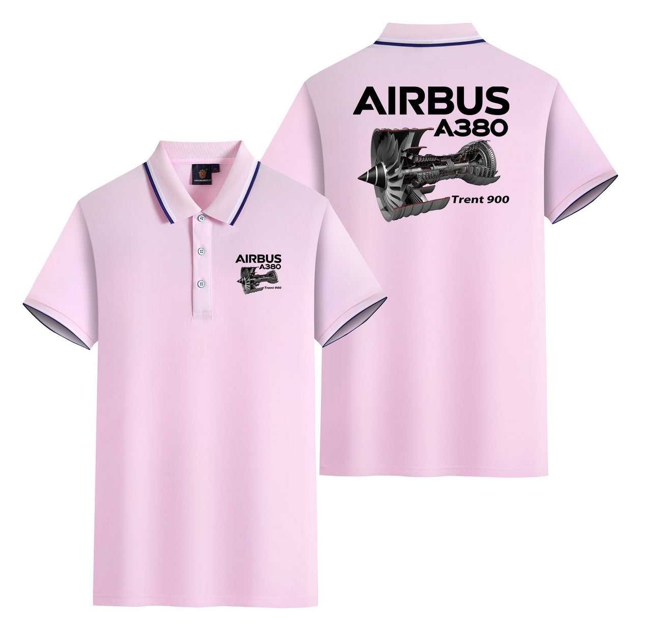 Airbus A380 & Trent 900 Engine Designed Stylish Polo T-Shirts (Double-Side)