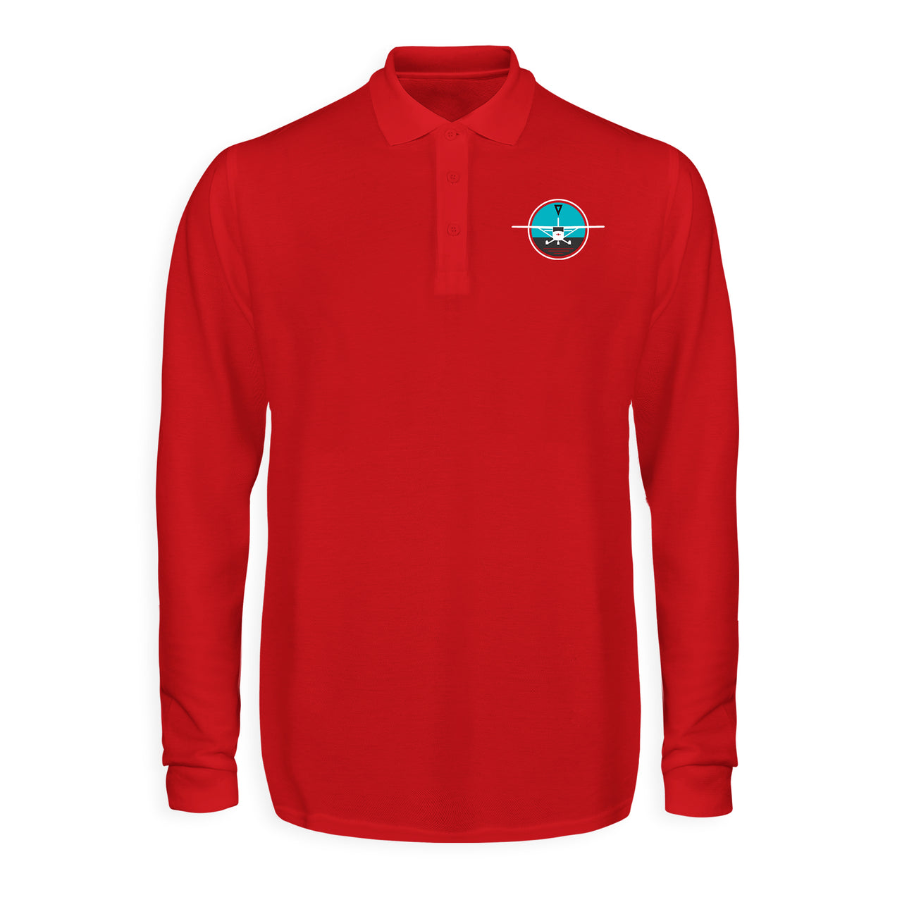 Cessna & Gyro Designed Long Sleeve Polo T-Shirts