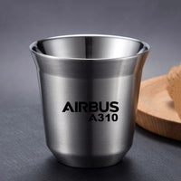 Thumbnail for Airbus A310 & Text Designed Double Wall Stainless Steel Coffee Mugs