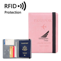 Thumbnail for Ethiopian Airlines Designed Passport Cover Travel Wallet Passport Holder