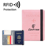 Thumbnail for Egyptair Airlines Designed Passport Cover Travel Wallet Passport Holder