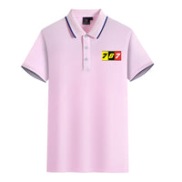 Thumbnail for Flat Colourful 787 Designed Stylish Polo T-Shirts