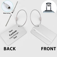 Thumbnail for Custom Design Image Logo Designed Fashion Metal Luggage Tags