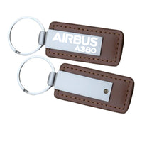 Thumbnail for Airbus A380 & Text Faux Leather Key Chains
