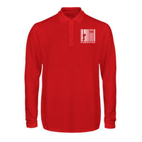 Thumbnail for Planespotting Designed Long Sleeve Polo T-Shirts