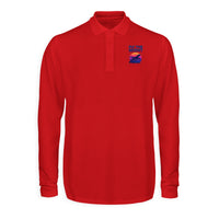 Thumbnail for Fly The Night Designed Long Sleeve Polo T-Shirts