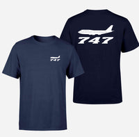 Thumbnail for Boeing 747 - Queen of the Skies Designed Double-Side T-Shirts