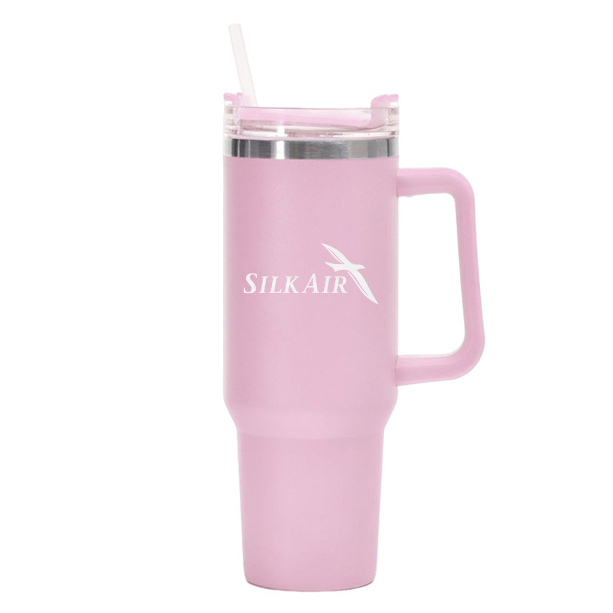 SilkAir 40oz Stainless Steel Car Mug With Holder