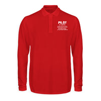 Thumbnail for Pilot [Noun] Designed Long Sleeve Polo T-Shirts