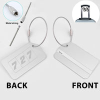 Thumbnail for Flat Colourful 727 Designed Fashion Metal Luggage Tags