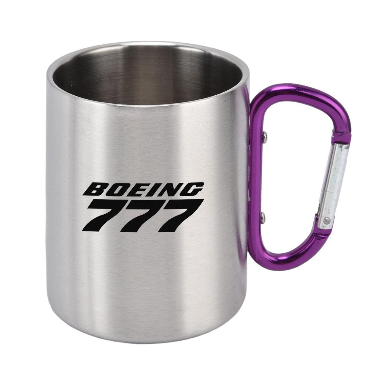 Boeing 777 & Text Designed Stainless Steel Outdoors Mugs