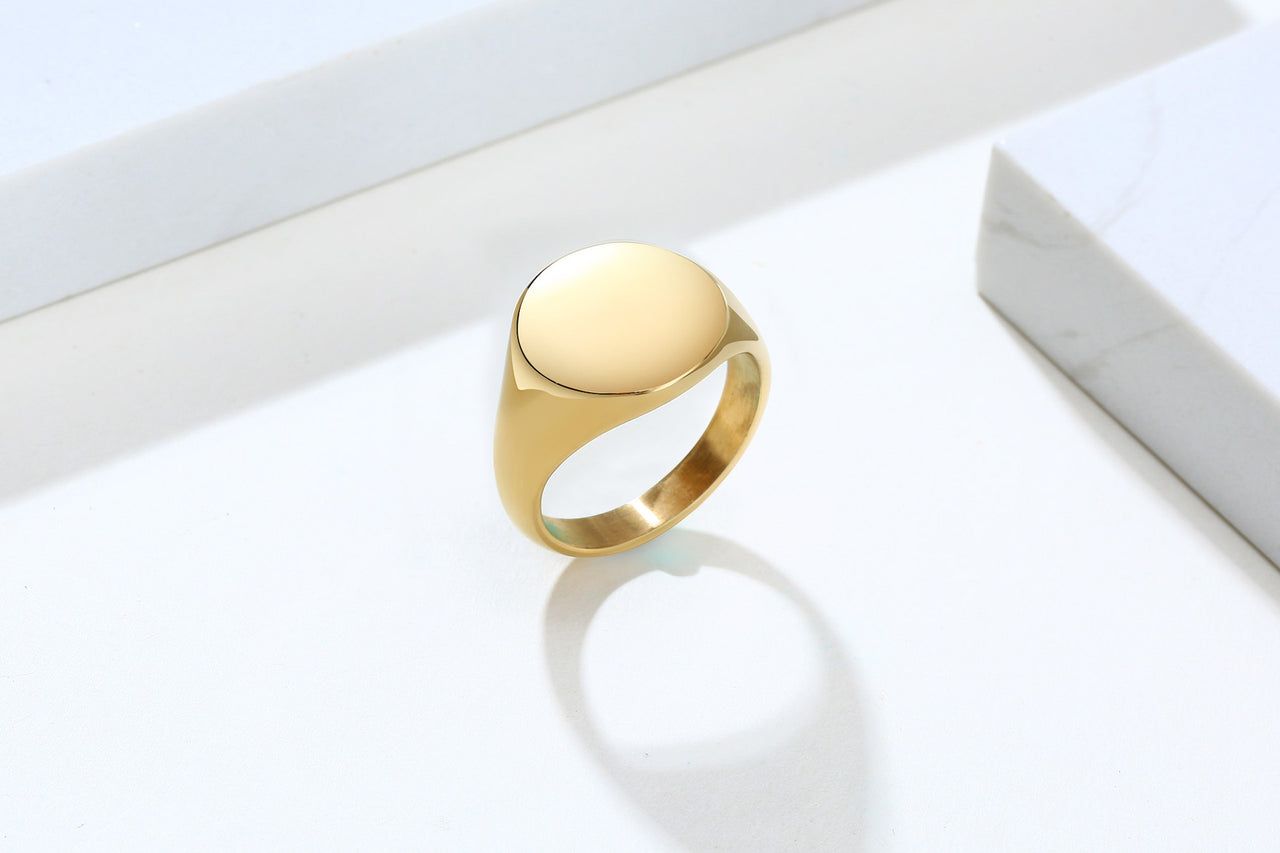 Your Custom Design & Image & Logo & Text Design  14MM Stainless Steel Smooth Ring (2)