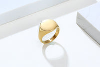 Thumbnail for Your Custom Design & Image & Logo & Text Design  14MM Stainless Steel Smooth Ring (2)