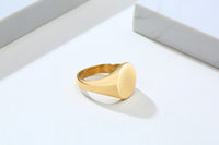 Thumbnail for Your Custom Design & Image & Logo & Text Design  14MM Stainless Steel Smooth Ring (2)