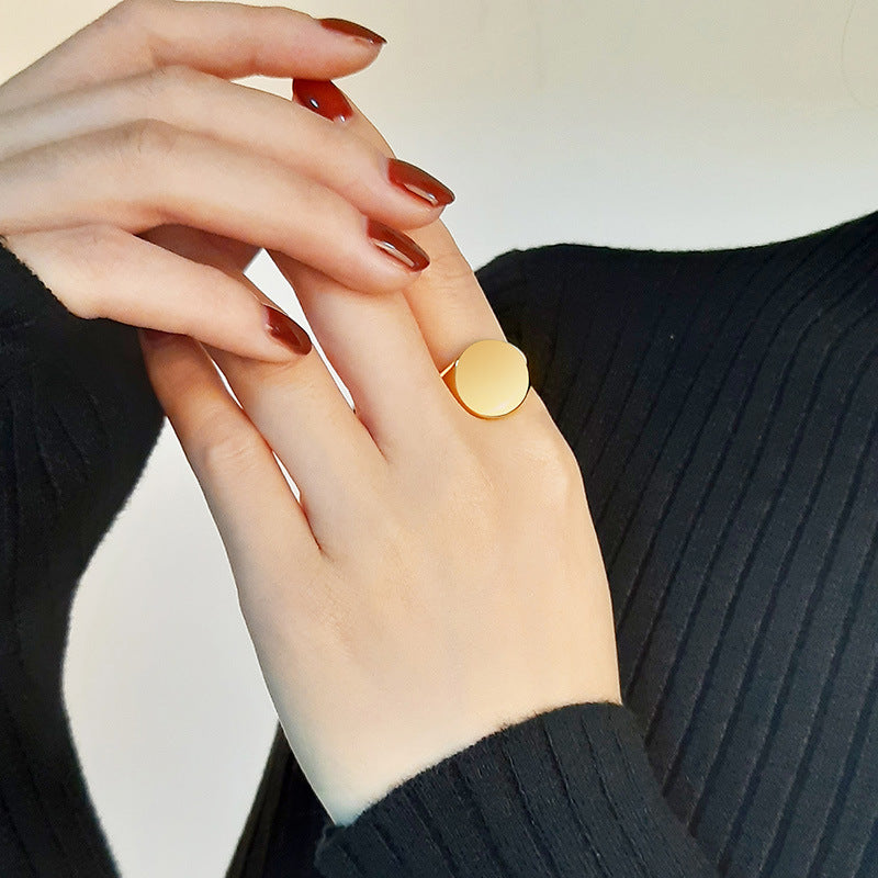 Your Custom Design & Image & Logo & Text Design  14MM Stainless Steel Smooth Ring (2)