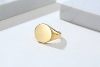 Thumbnail for Your Custom Design & Image & Logo & Text Design  14MM Stainless Steel Smooth Ring (2)