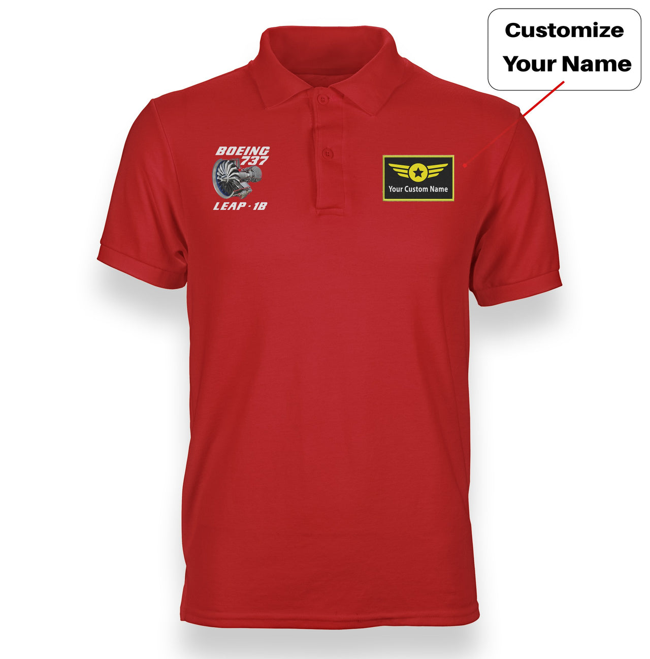 Boeing 737 & Leap 1B Designed "WOMEN" Polo T-Shirts