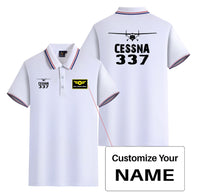 Thumbnail for Cessna 337 & Plane Designed Stylish Polo T-Shirts (Double-Side)