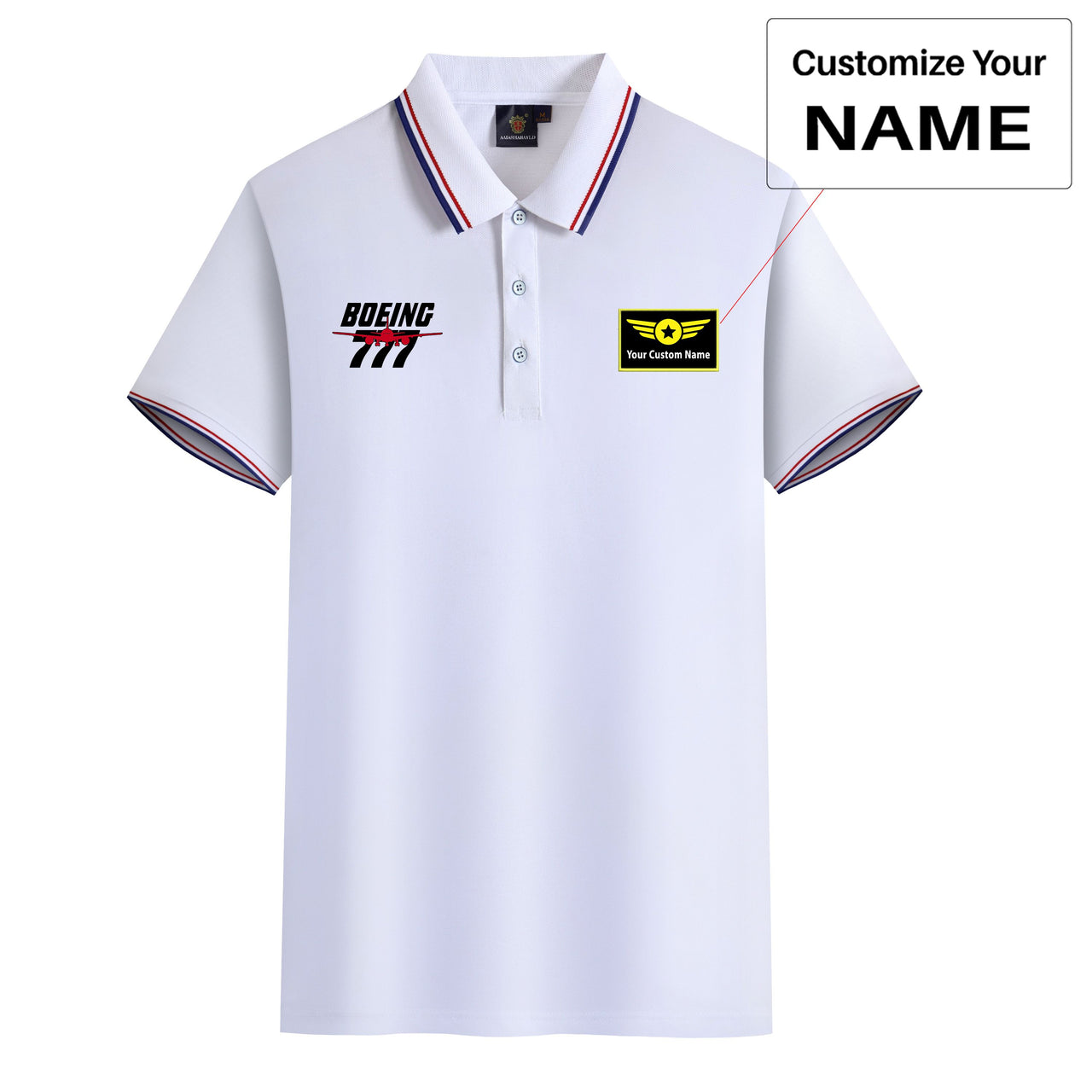 Amazing Boeing 777 Designed Stylish Polo T-Shirts