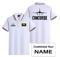 Thumbnail for Concorde & Plane Designed Stylish Polo T-Shirts (Double-Side)