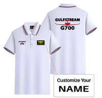 Thumbnail for Amazing Gulfstream G700 Designed Stylish Polo T-Shirts (Double-Side)