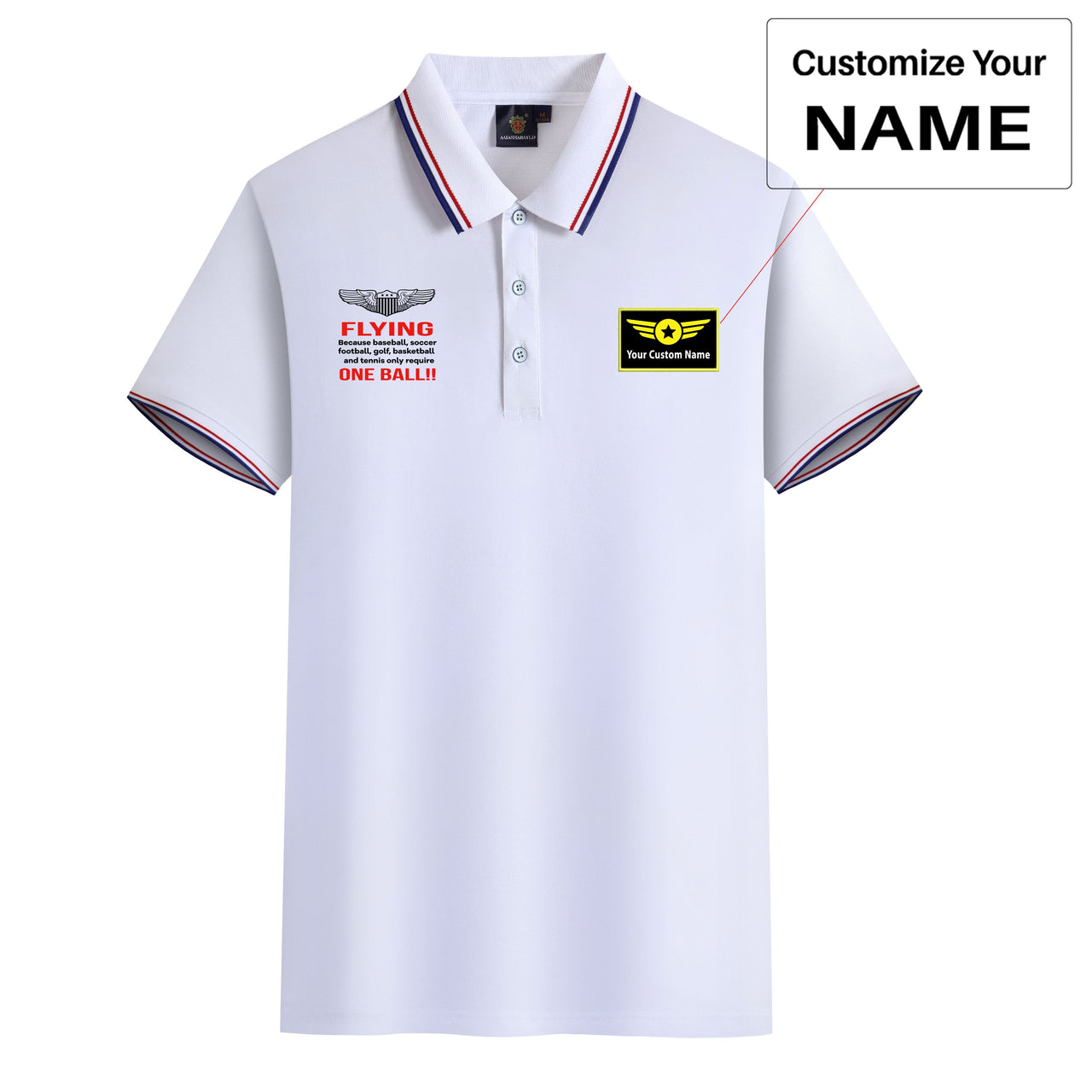 Flying One Ball Designed Stylish Polo T-Shirts