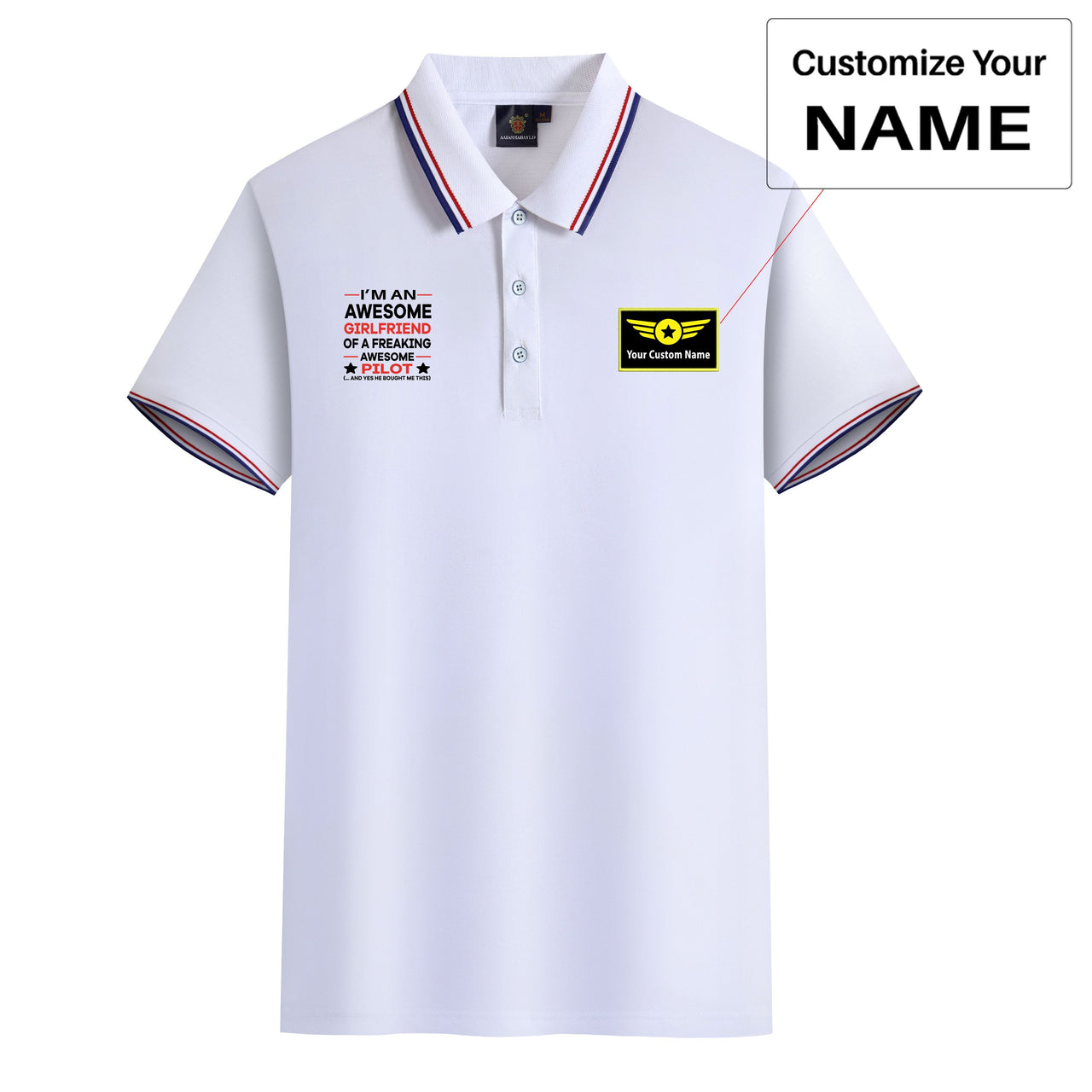 I am an Awesome Girlfriend Designed Stylish Polo T-Shirts