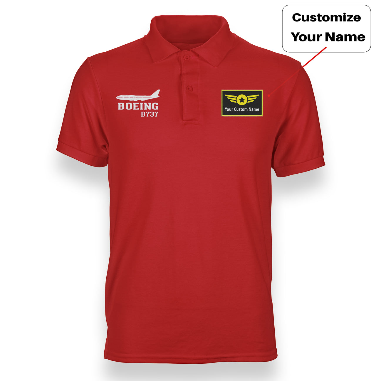 Boeing 737 Printed Designed "WOMEN" Polo T-Shirts