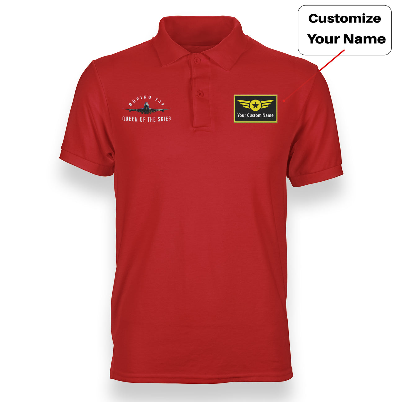 Boeing 747 Queen of the Skies Designed "WOMEN" Polo T-Shirts