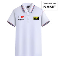 Thumbnail for I Love Flying Designed Stylish Polo T-Shirts