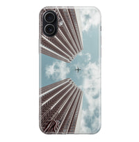 Thumbnail for Airplane Flying over Big Buildings Designed iPhone Cases