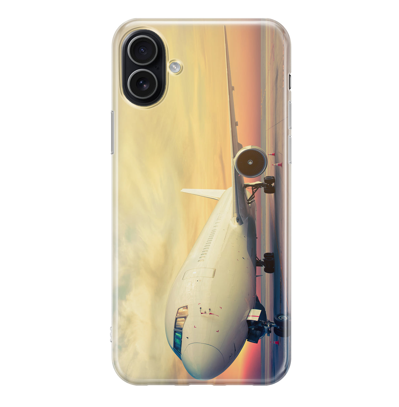 Parked Aircraft During Sunset Designed iPhone Cases