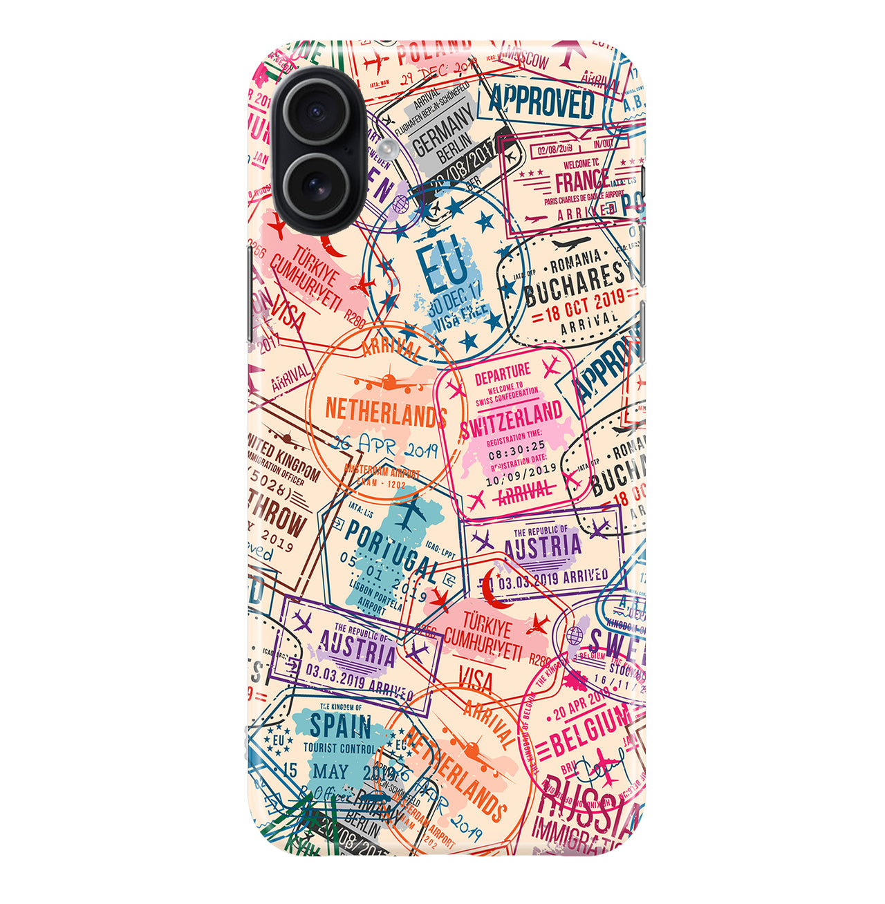 Passport Stamps Designed iPhone Cases