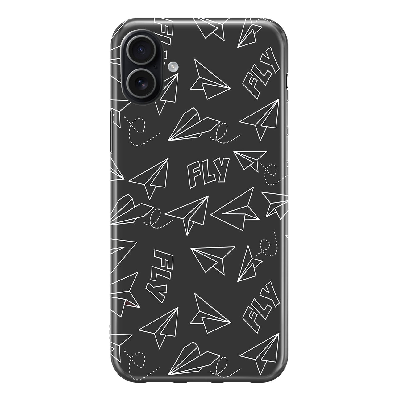Paper Airplane & Fly-Gray Designed iPhone Cases