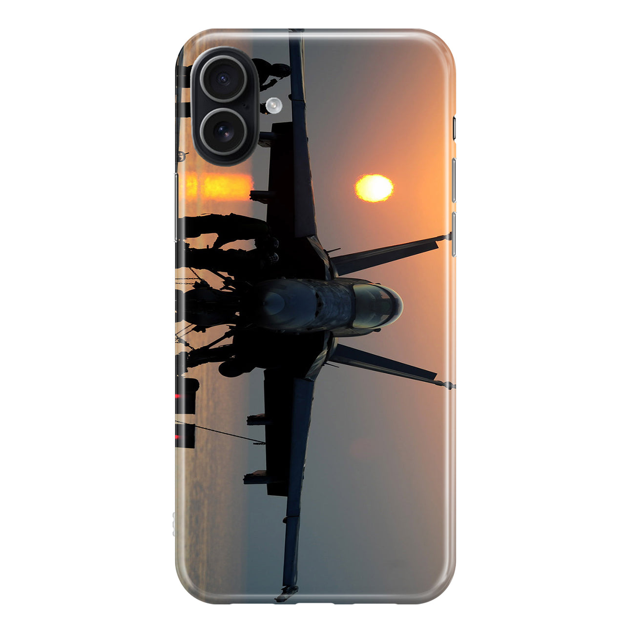 Military Jet During Sunset Designed iPhone Cases