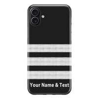 Thumbnail for Silver Pilot Epaulette Designed (Customizable) iPhone Cases
