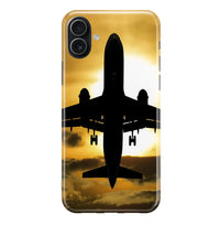 Thumbnail for Departing Passanger Jet During Sunset Designed iPhone Cases
