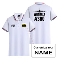 Thumbnail for Airbus A380 & Plane Designed Stylish Polo T-Shirts (Double-Side)