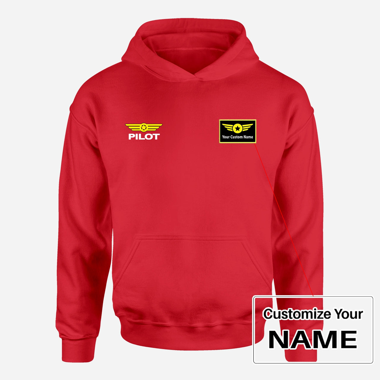 Pilot & Badge Designed Hoodies