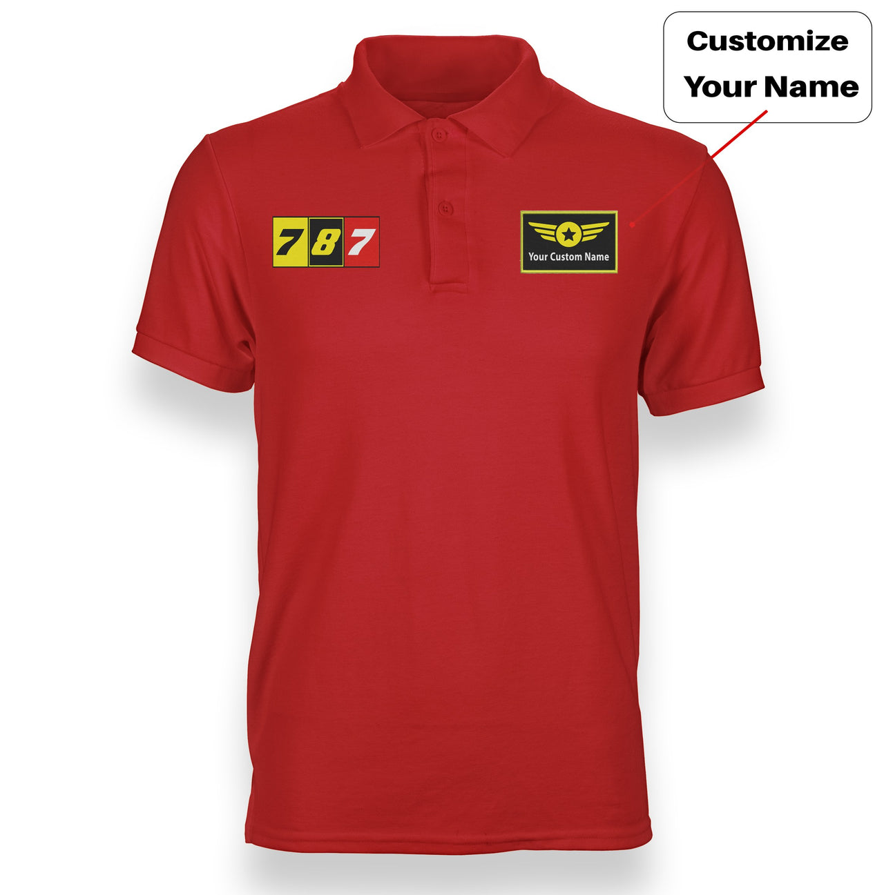 Flat Colourful 787 Designed "WOMEN" Polo T-Shirts