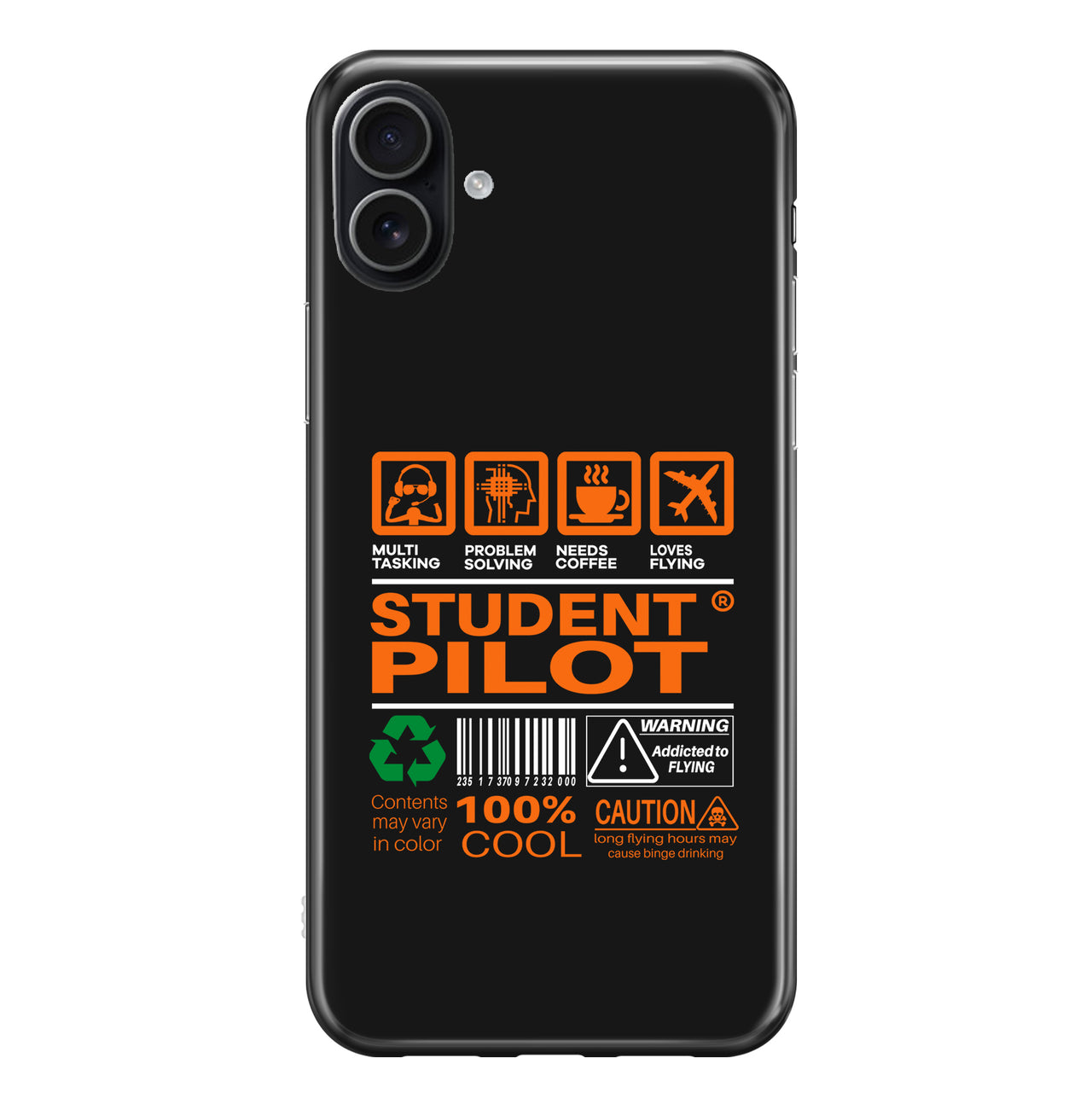 Student Pilot Label Designed iPhone Cases