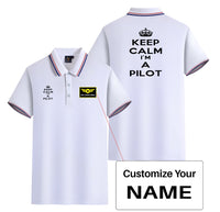 Thumbnail for Keep Calm I'm a Pilot Designed Stylish Polo T-Shirts (Double-Side)