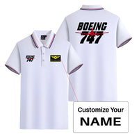 Thumbnail for Amazing Boeing 747 Designed Stylish Polo T-Shirts (Double-Side)