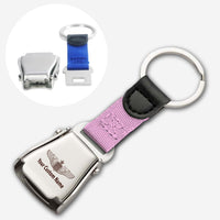 Thumbnail for Custom Name (US Air Force & Star) Designed Airplane Seat Belt Key Chains