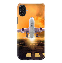 Thumbnail for Amazing Departing Aircraft Sunset & Clouds Behind Printed iPhone Cases
