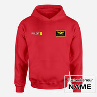 Thumbnail for Pilot & Stripes (2 Lines) Designed Hoodies