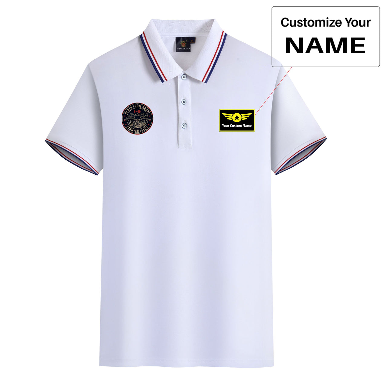 Fighter Jet 16 - Death From Above Designed Stylish Polo T-Shirts