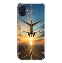 Thumbnail for Airplane over Runway Towards the Sunrise Printed iPhone Cases