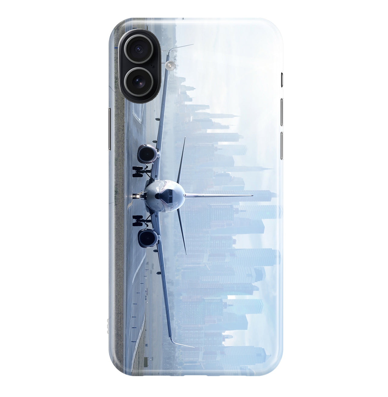 Boeing 737 & City View Behind Printed iPhone Cases